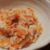 ニンジンのごまと豆腐あえ